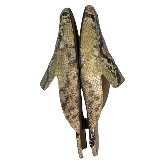 MADEWELL | The Frances Skimmer Mule in Snake Embossed Leather Slide Sandal Shoe - Picture 11 of 16